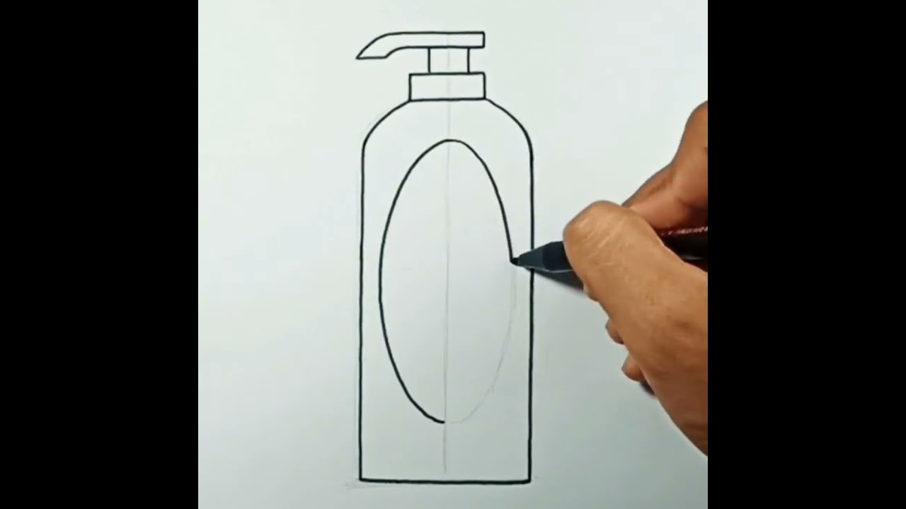 Smiling Bottle Of Shampoo Coloring Page For Kids Outline Sketch Drawing  Vector, Wing Drawing, Ring Drawing, Kid Drawing PNG and Vector with  Transparent Background for Free Download